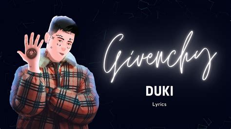 givenchy letra duki|givenchy duki youtube.